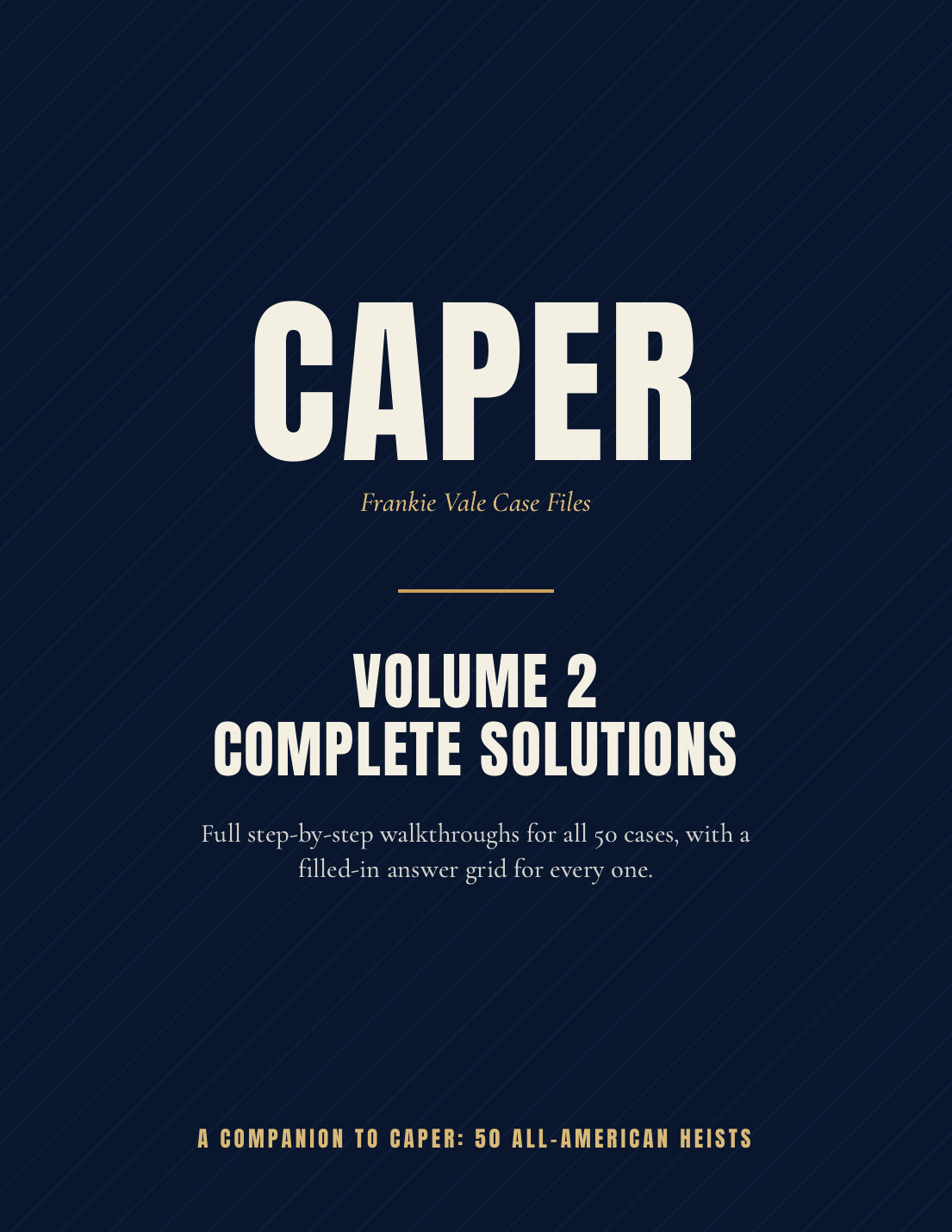 CAPER Volume 2 Complete Solutions guide cover